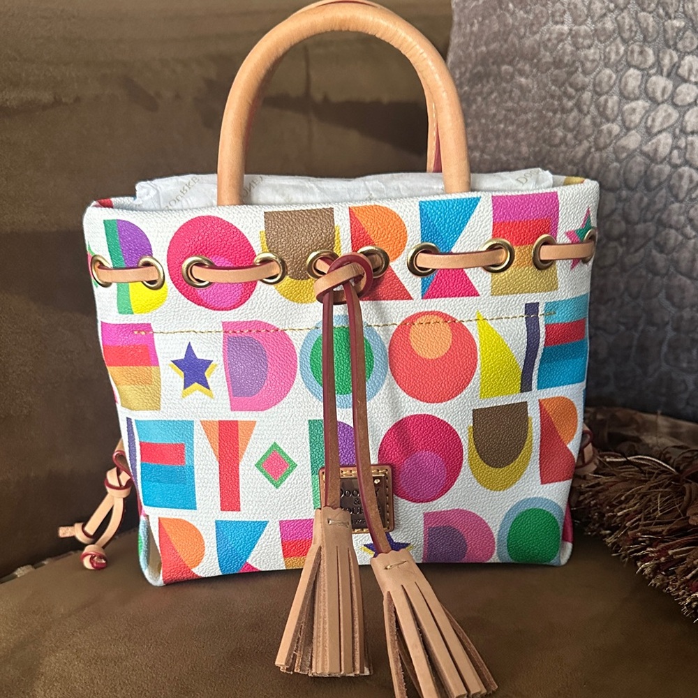 Dooney & Bourke Art Deco Small Tassel Tote